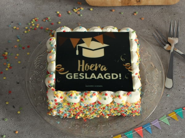 Geslaagdtaartje 6 pers.